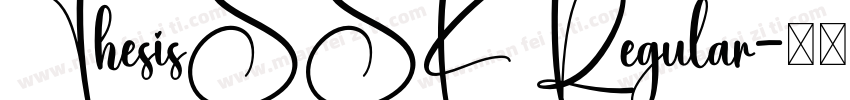 ThesisSSK Regular字体转换